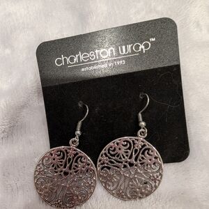 ❄️❄️ 5/$20❄️❄️ Charleston Wrap Dangle Wire Earrings Pierced Silver Tone New
